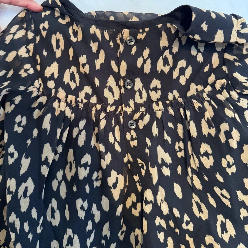 Carter's Size 3T Black and Gold Patterned Kids Dress